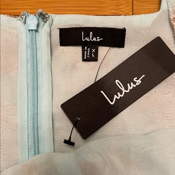 Lulus Darling Adoration Floral Midi DressSz  XL Pockets Square Neck Basque Waist - Picture 11 of 16